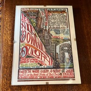 Rick Allen print Colorful Illustrated Duluth artsy piece